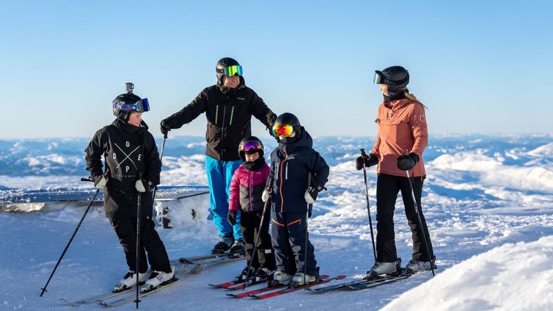 Skikjøring Gaustatoppen Vinter (108) Barn Liten